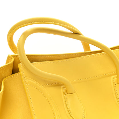 Celine Grained Calfskin Medium Phantom Luggage Sun Yellow 10 of 11