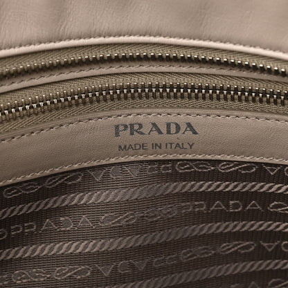 Prada Soft Calfskin Impunture Diagramme Tote Pomice 6 of 10