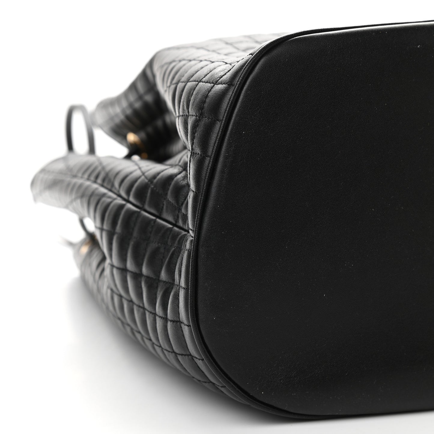 Calfskin Quilted Small C Backpack Black