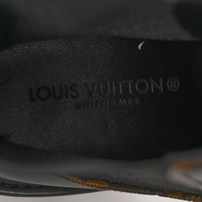Louis Vuitton Calfskin Monogram Beaubourg Ankle Boots 37.5 Black 7 of 8