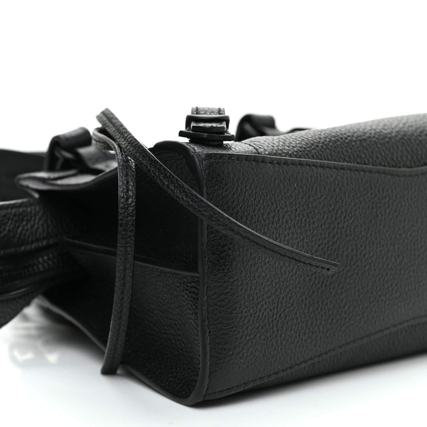Grained Calfskin Neo Classic Black Hardware Mini City Black