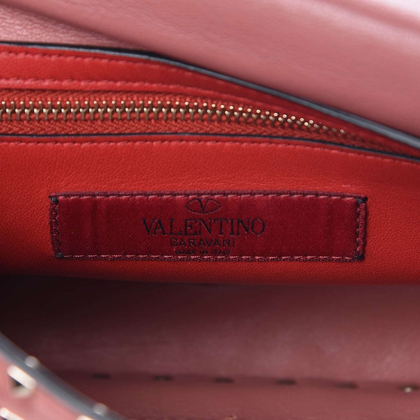 Suede Medium Rockstud Spike Shoulder Bag Antico Rosa