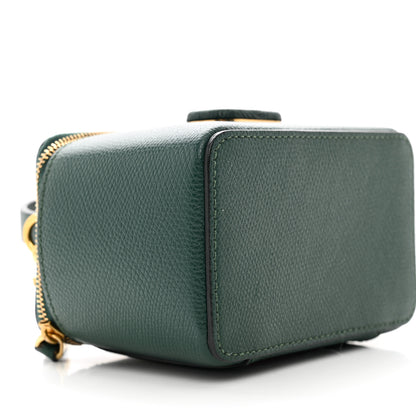 Valentino Garavani Grained Calfskin VSling Vanity Case English Green 8 of 9