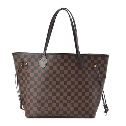 Louis Vuitton Damier Ebene Neo Neverfull MM Rose Ballerine 1 of 13