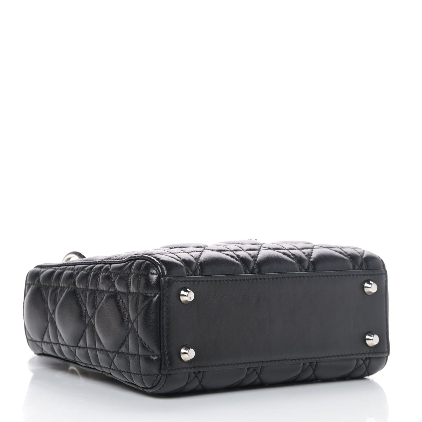 Lambskin Cannage Mini Lady Dior Black