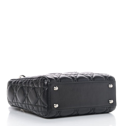 Christian Dior Lambskin Cannage Mini Lady Dior Black 3 of 4