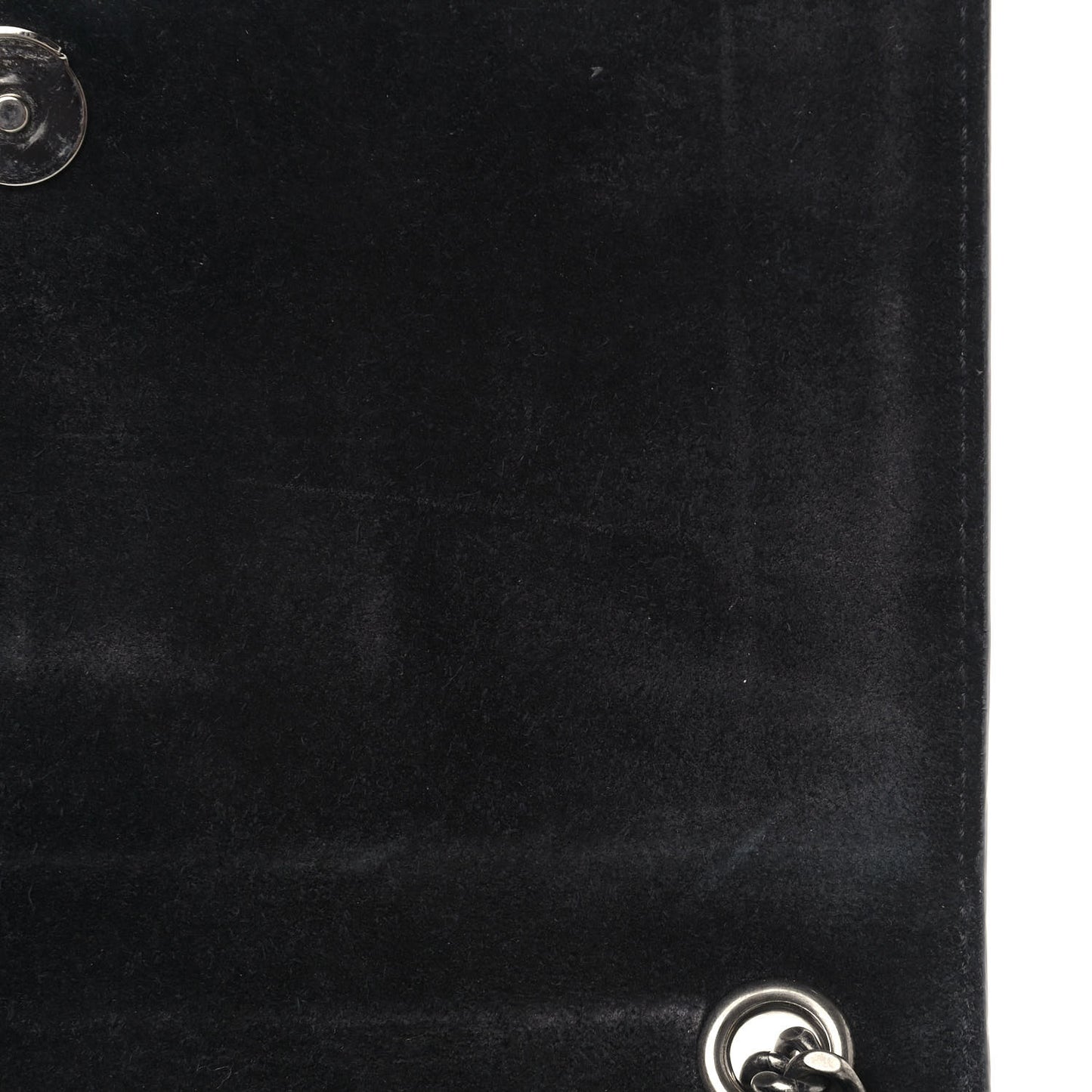 Glossy Eelskin Small Monogram Kate Satchel Black