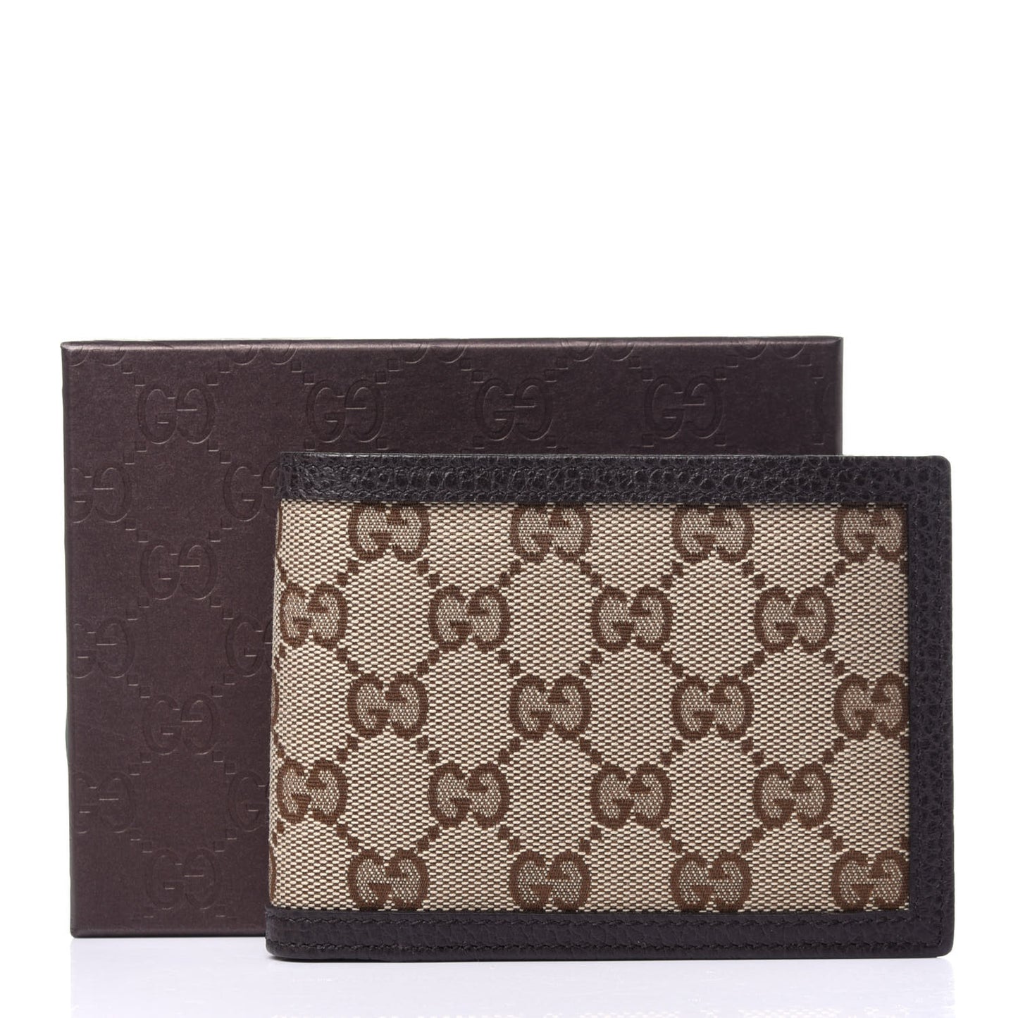Monogram Mens Bi-Fold Wallet Brown