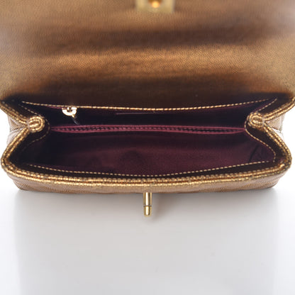 Chanel Metallic Caviar Quilted Mini Coco Handle Flap Gold 7 of 10