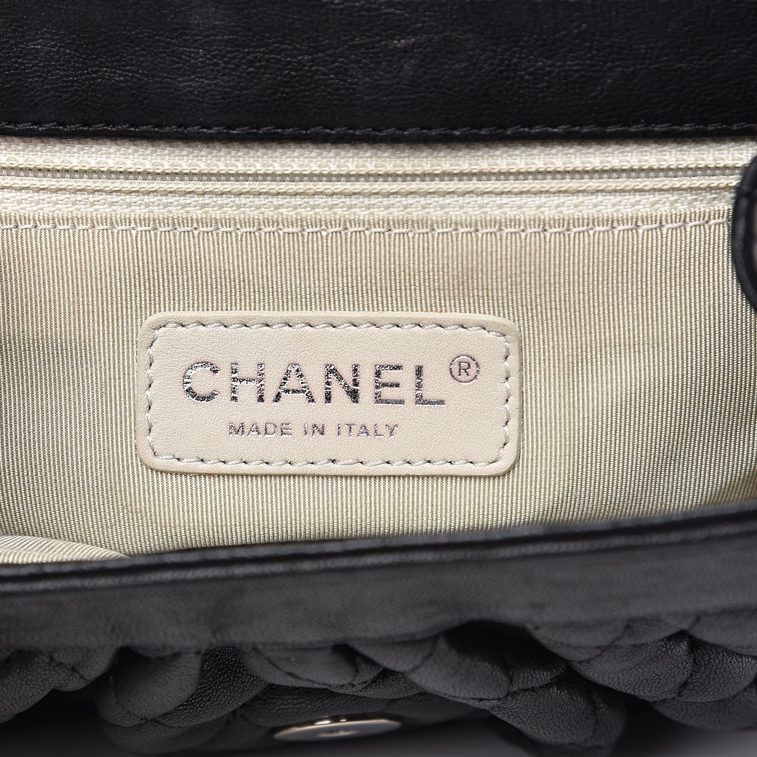 Chanel Washed Lambskin Quilted Mini Chain Around Flap Black 6 of 12