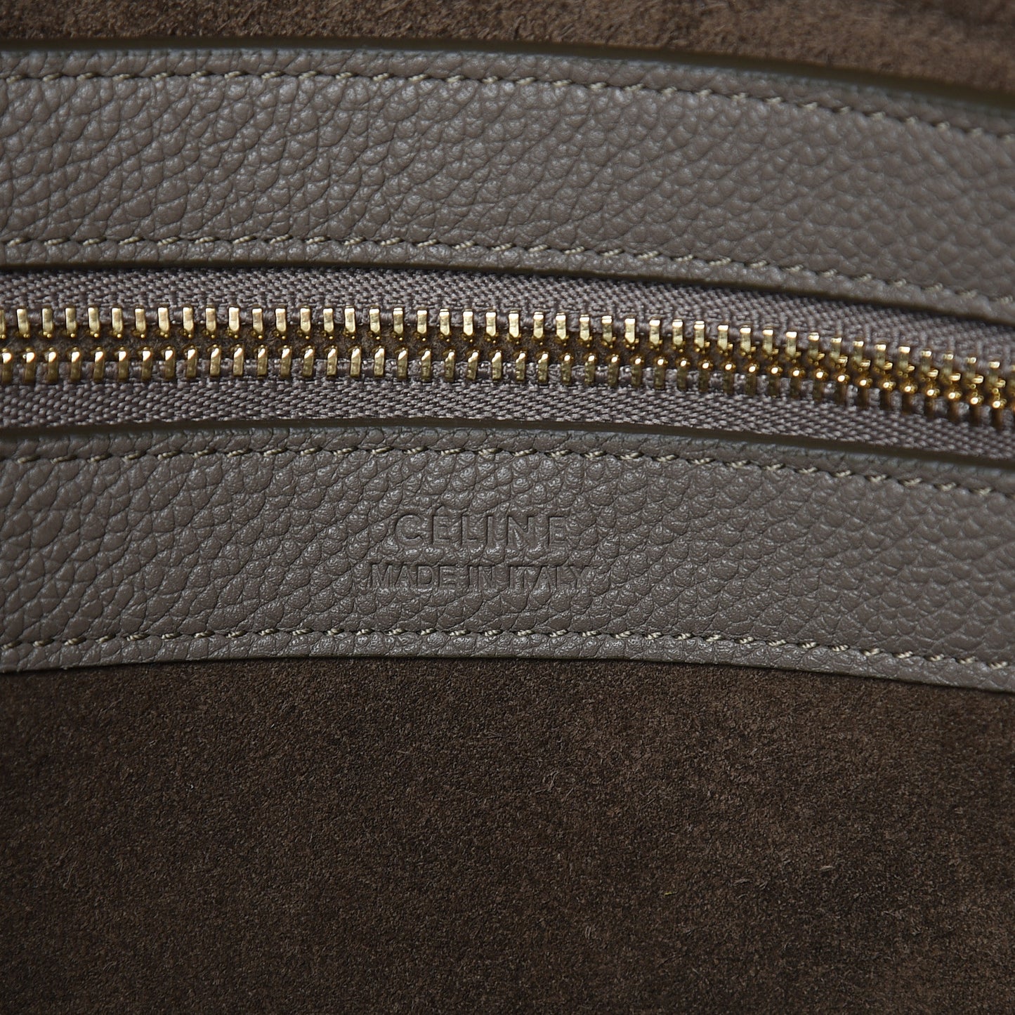 Soft Grained Calfskin Small Belt Cabas Phantom Taupe