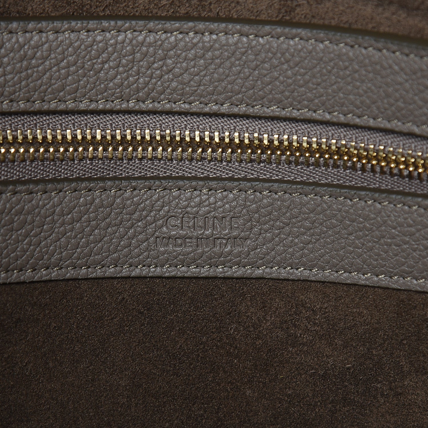 Celine Soft Grained Calfskin Small Belt Cabas Phantom Taupe 8 of 9