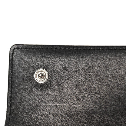 Chanel Lambskin Camellia Embossed 6 Key Holder Black 9 of 9