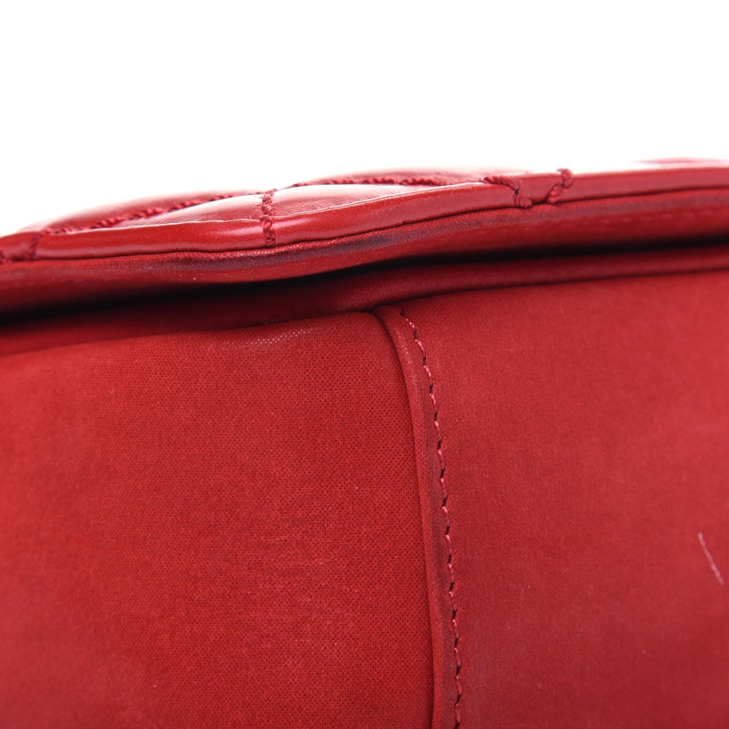 Chanel Glazed Calfskin Quilted Small Day Trip Flap Red 11 of 15