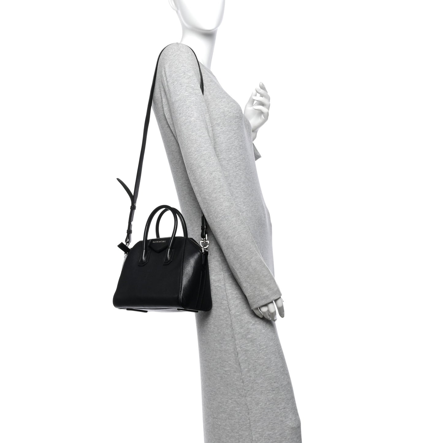 Sugar Goatskin Mini Antigona Black