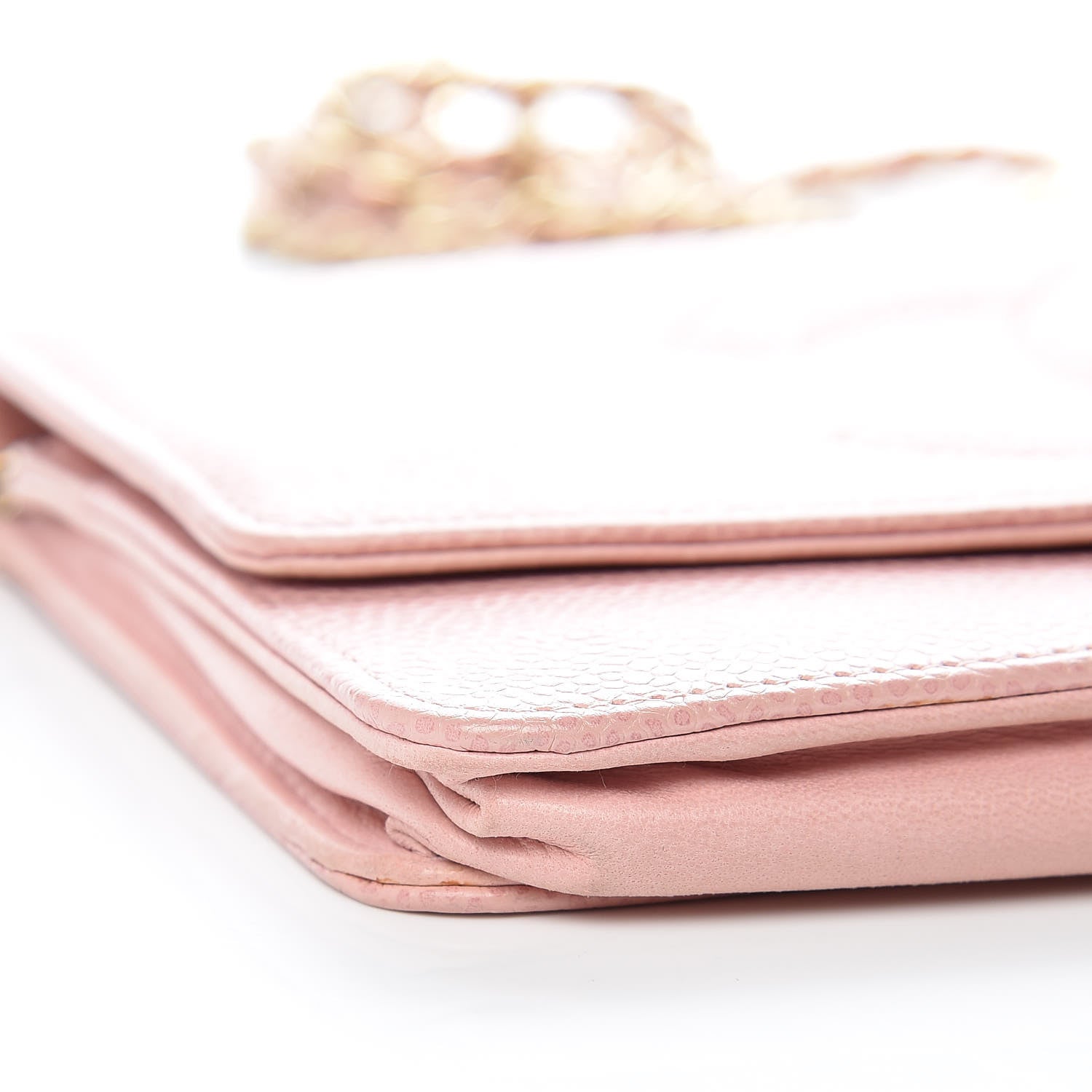 Chanel Caviar Timeless CC Wallet On Chain WOC Pink 9 of 10