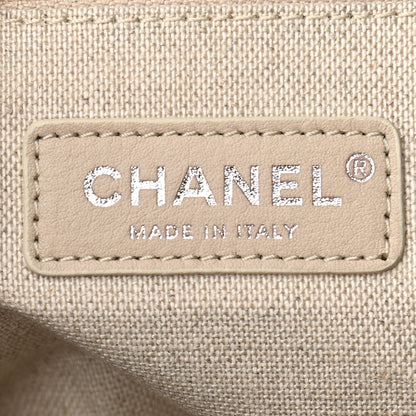 Chanel Mixed Fibers Small Deauville Tote Black 6 of 10