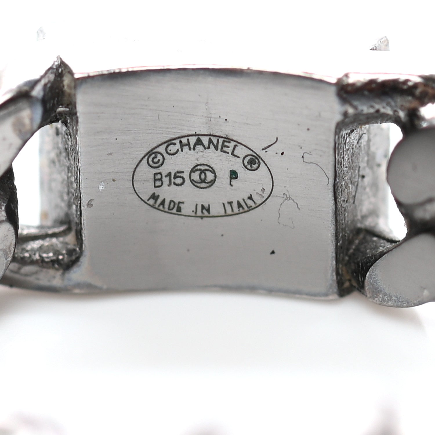 Chanel Chain CC Ring 53 6.25 Silver 4 of 4