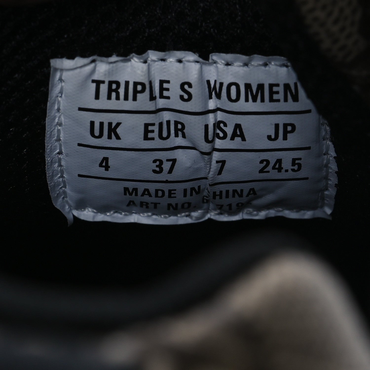 Balenciaga X GUCCI GG Supreme Monogram Allover Logo Womens Triple S Sneakers 37 Beige Ebony Mystic White 10 of 15