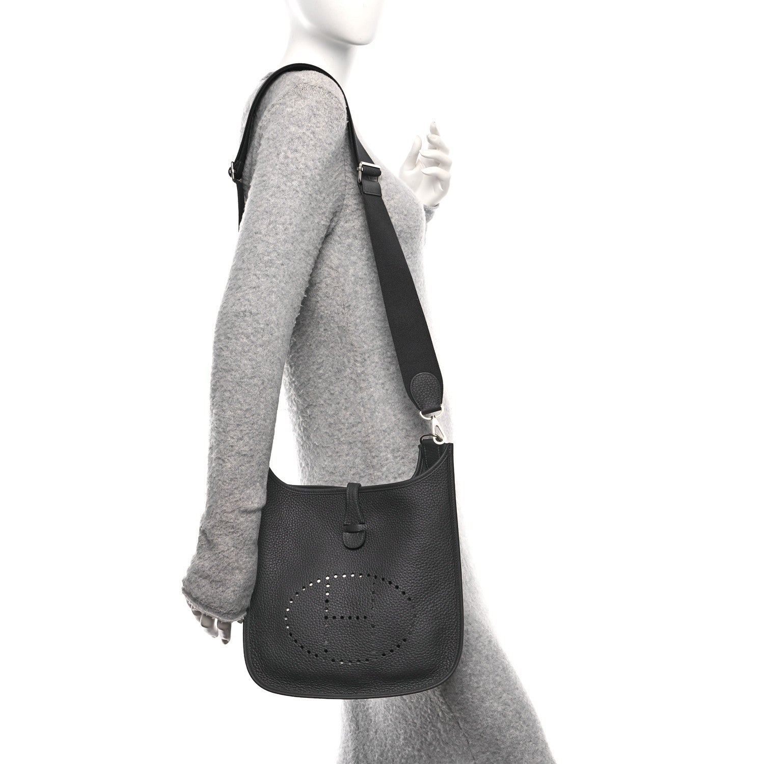 Hermes Taurillon Clemence Evelyne III PM Caban 2 of 10