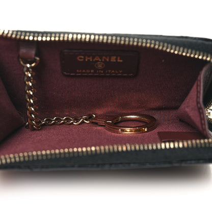 Chanel Caviar Quilted Zipped Key Holder Case Black 5 of 10