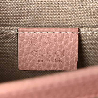 Gucci Dollar Calfskin Small Interlocking G Shoulder Bag Soft Pink 8 of 11
