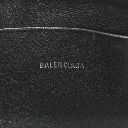 Balenciaga Calfskin Ville Logo Zip Pouch Black 6 of 10