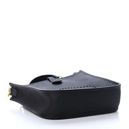 Hermes Taurillon Clemence Evelyne TPM Black 3 of 4