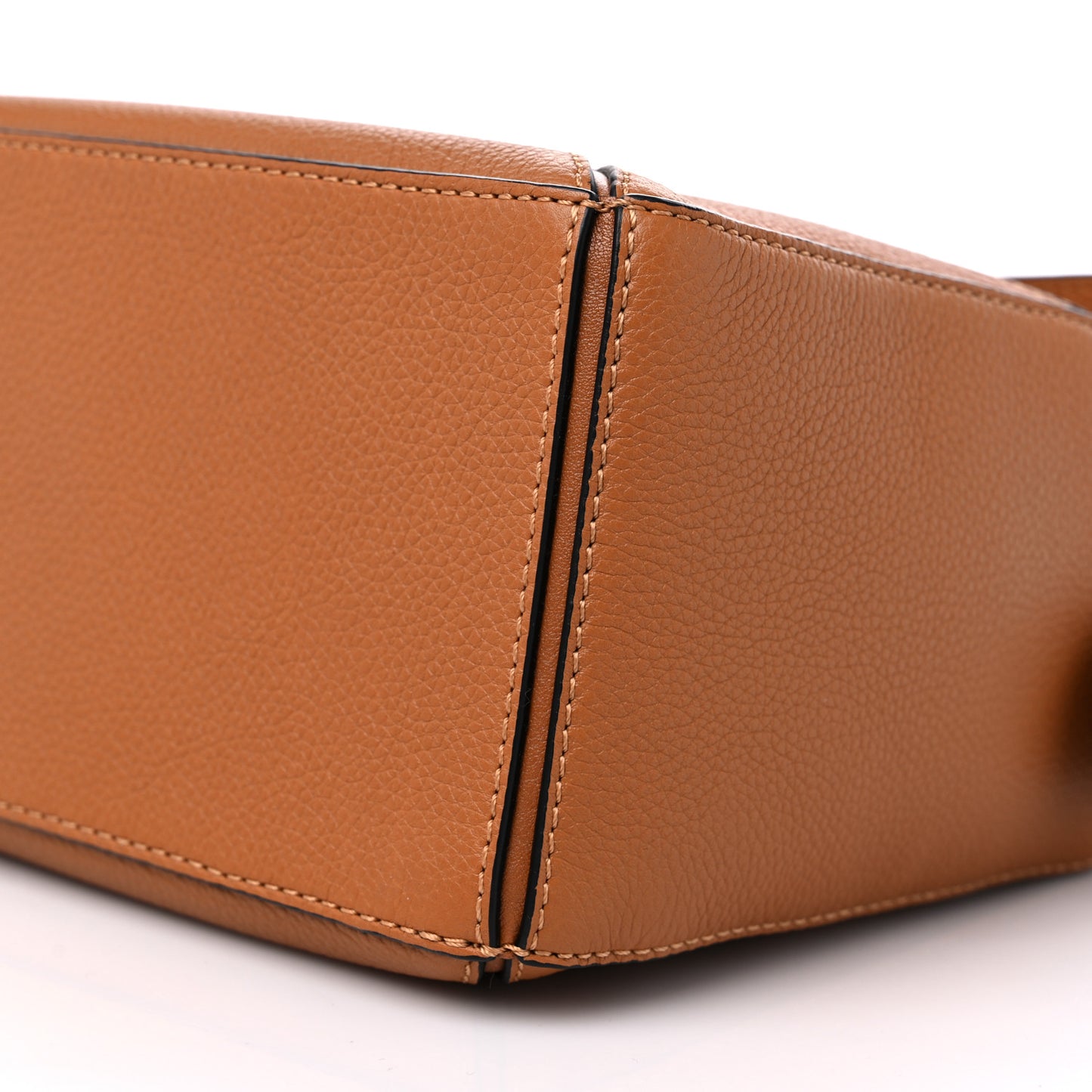 Grained Calfskin Small Puzzle Bag Tan