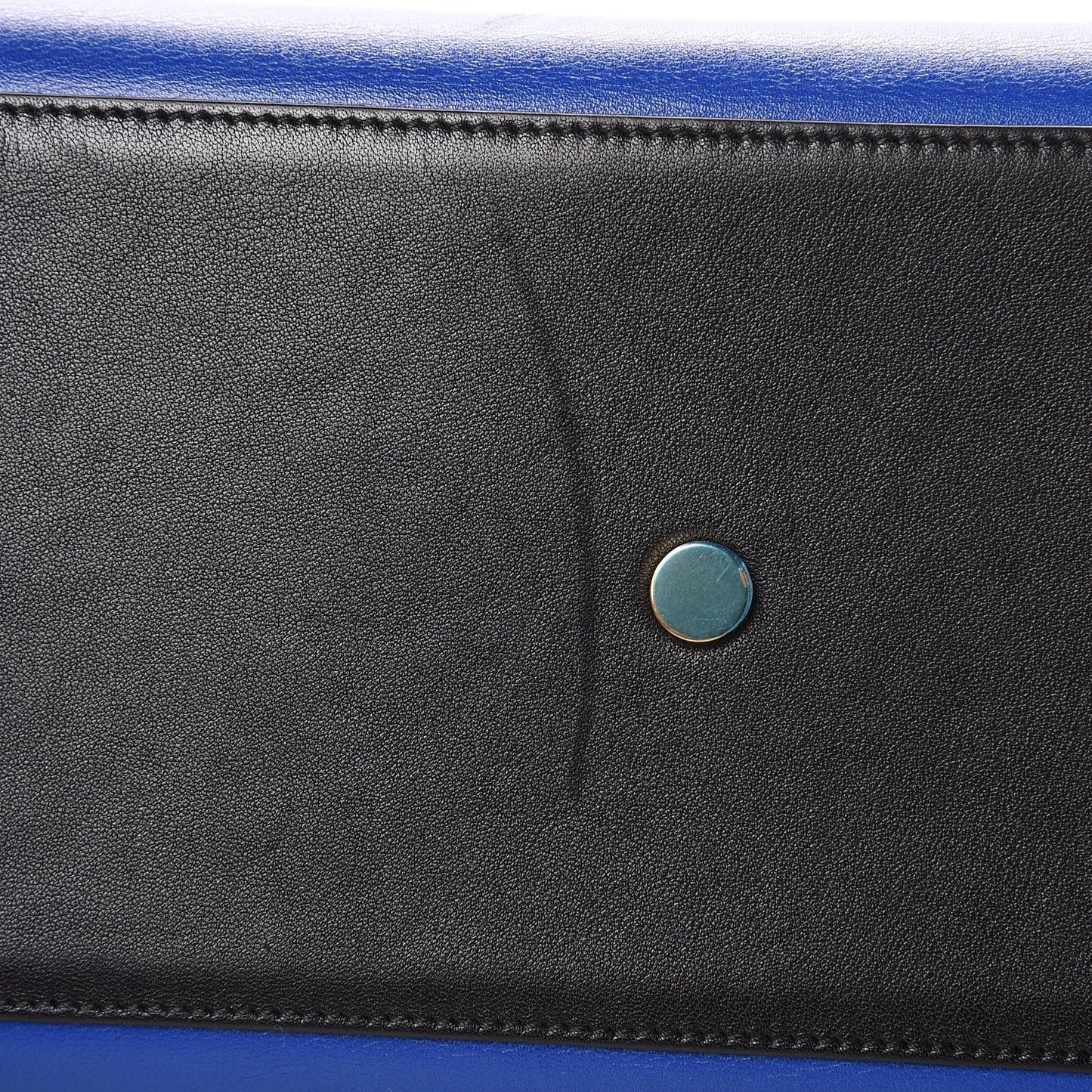 Calfskin Bi-Color Small Sac De Jour Royal Blue Black