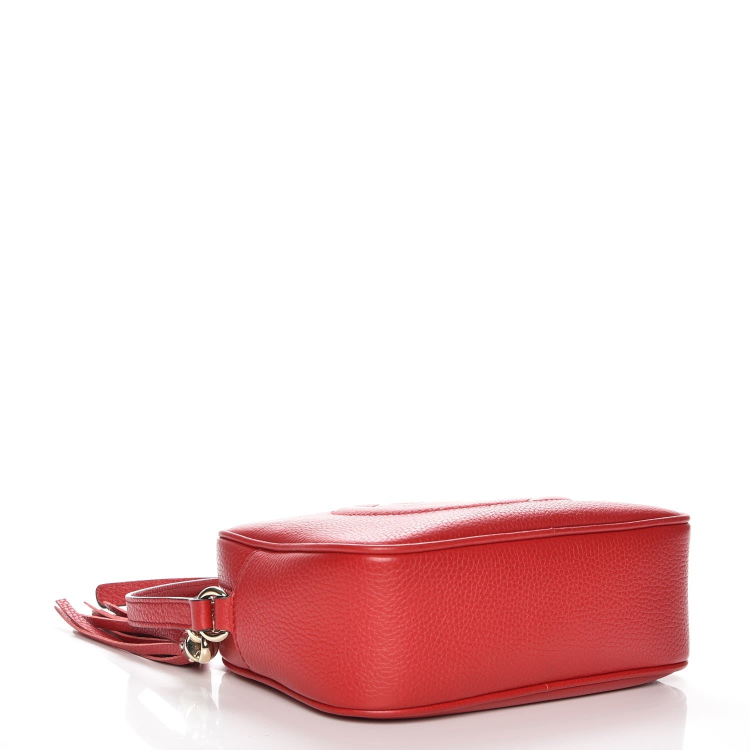Gucci Pebbled Calfskin Small Soho Disco Bag Vibrant Red 4 of 7