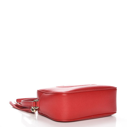 Gucci Pebbled Calfskin Small Soho Disco Bag Vibrant Red 4 of 7