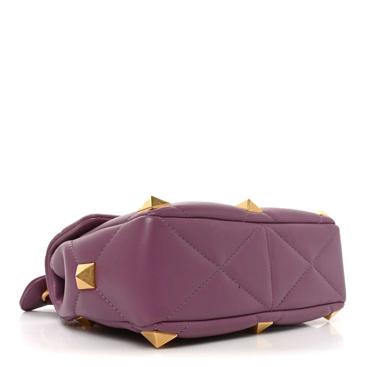 Valentino Garavani Nappa Medium Roman Stud Shoulder Bag Malva 4 of 10