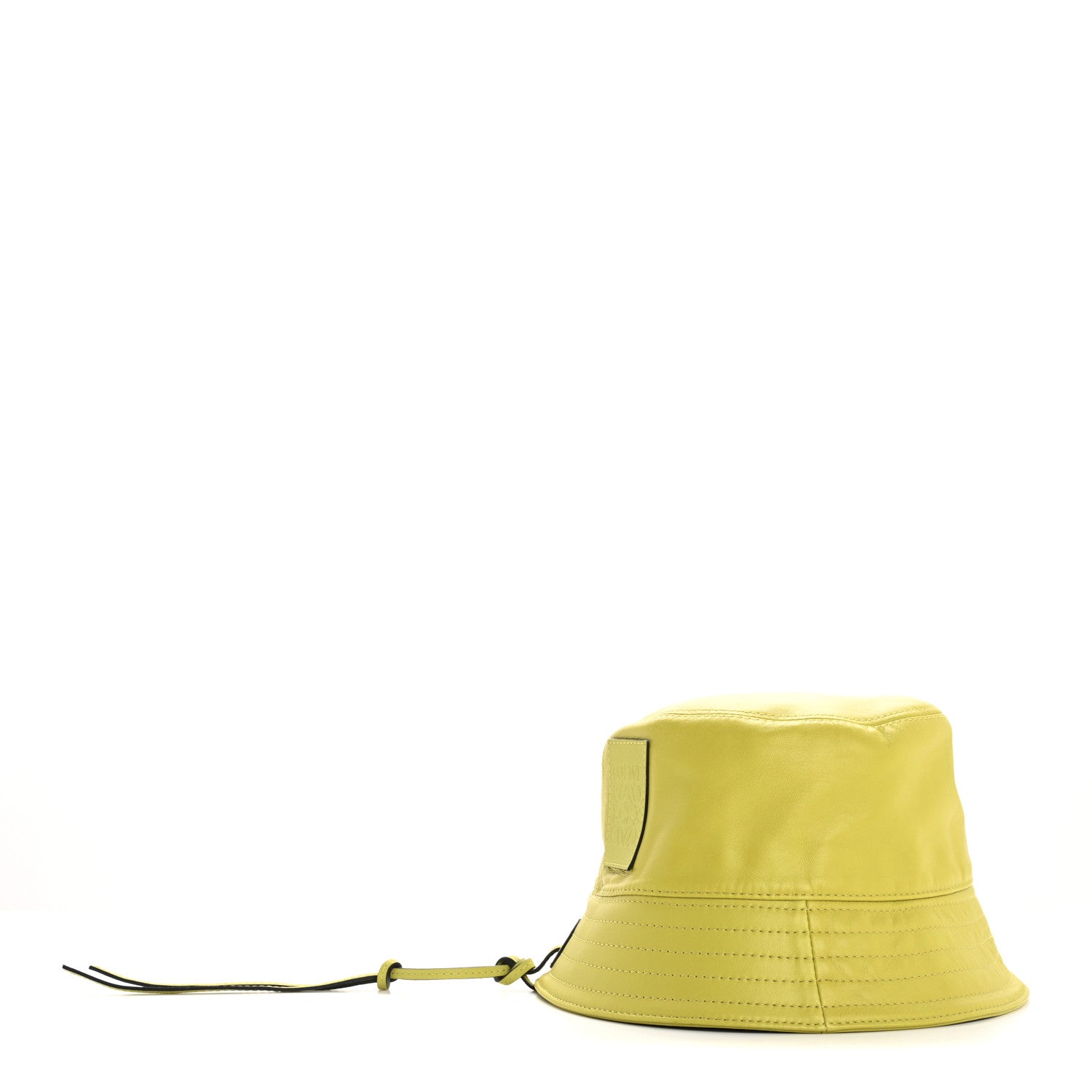 Loewe Lambskin Bucket Hat 57 Lime Yellow 5 of 8