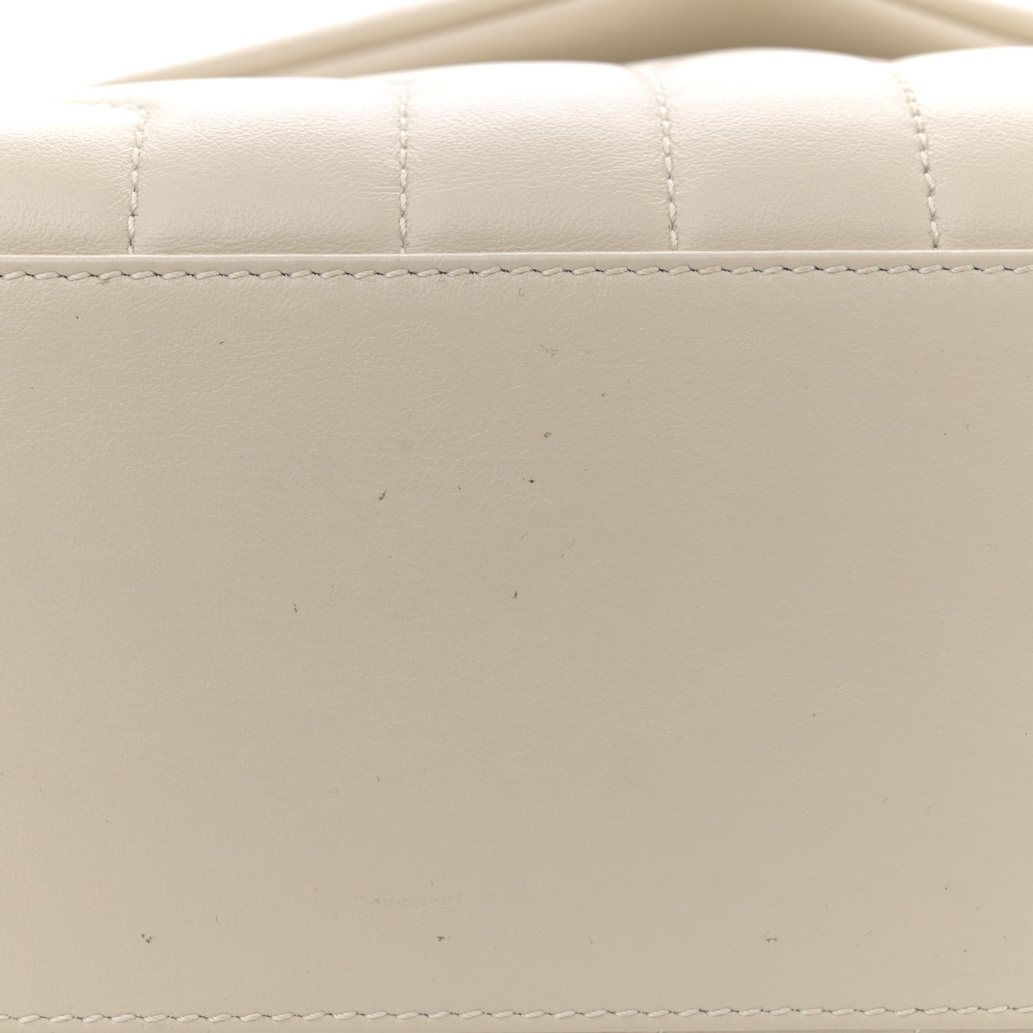Calfskin Y Quilted Monogram Small Loulou Chain Satchel Crema Soft