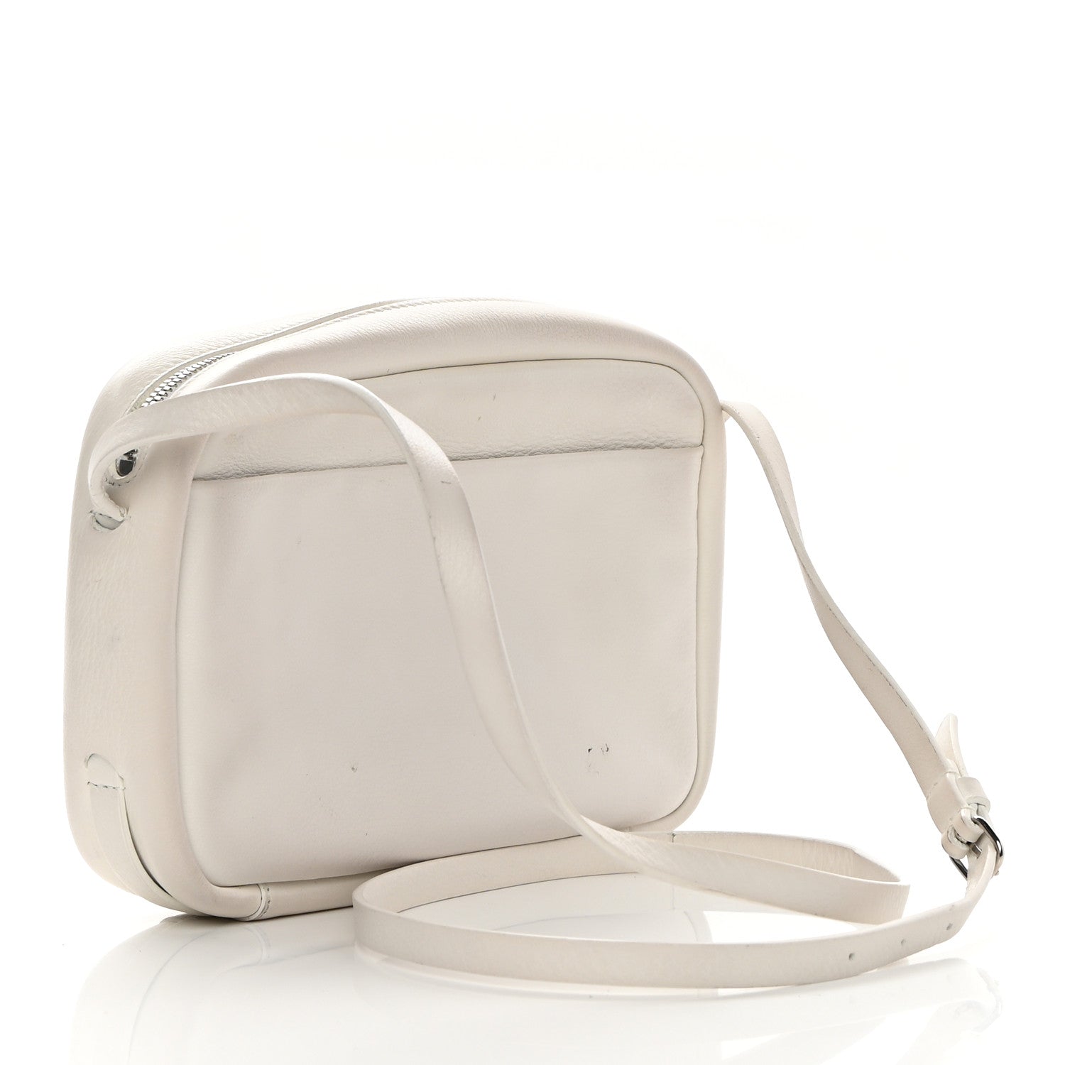 Balenciaga Calfskin Logo S Everyday Camera Bag White 3 of 18
