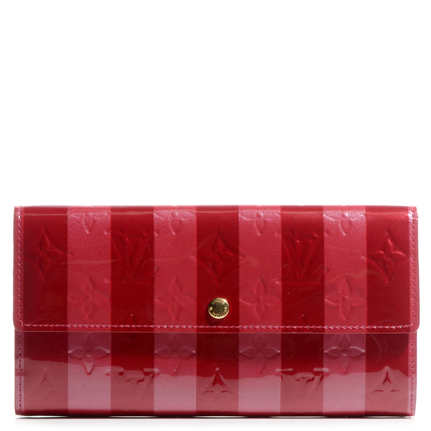 Louis Vuitton Vernis Rayures Sarah Wallet Pomme D'Amour 1 of 9