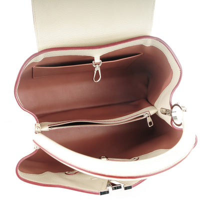 Louis Vuitton Taurillon Capucines GM Blanc Casse 5 of 7