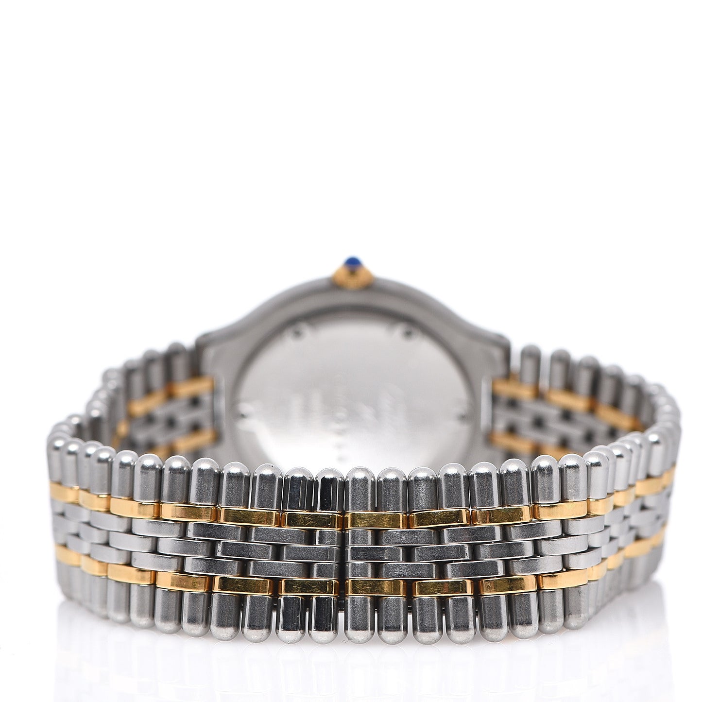 Stainless Steel 18K Yellow Gold 31mm Must De 21 Bullet Link Quartz Watch