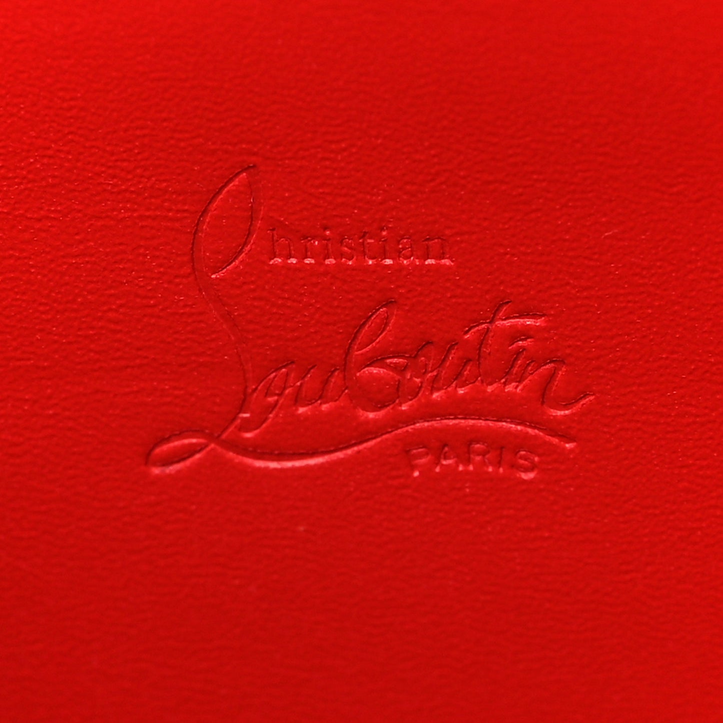 Calfskin Panettone Zip Around Wallet Loubi Red Black