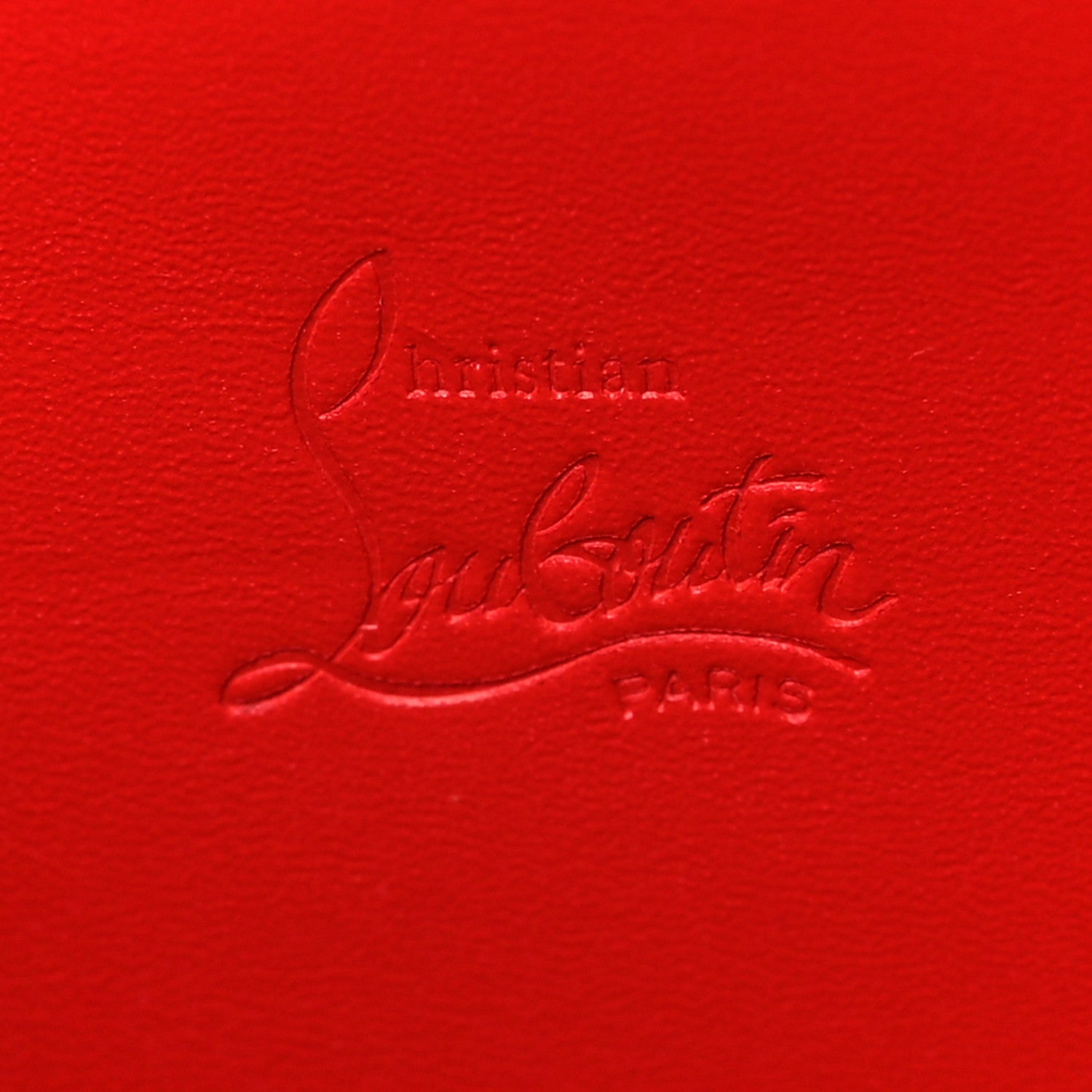 Christian Louboutin Calfskin Panettone Zip Around Wallet Loubi Red Black 6 of 7
