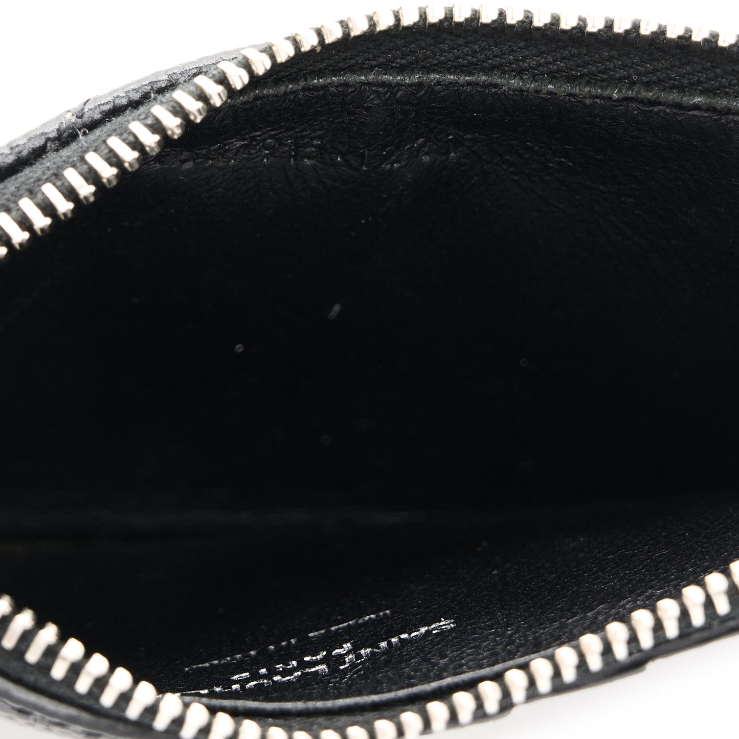 Monogram Grain de Poudre 5 Fragments Zip Pouch Card Holder Black