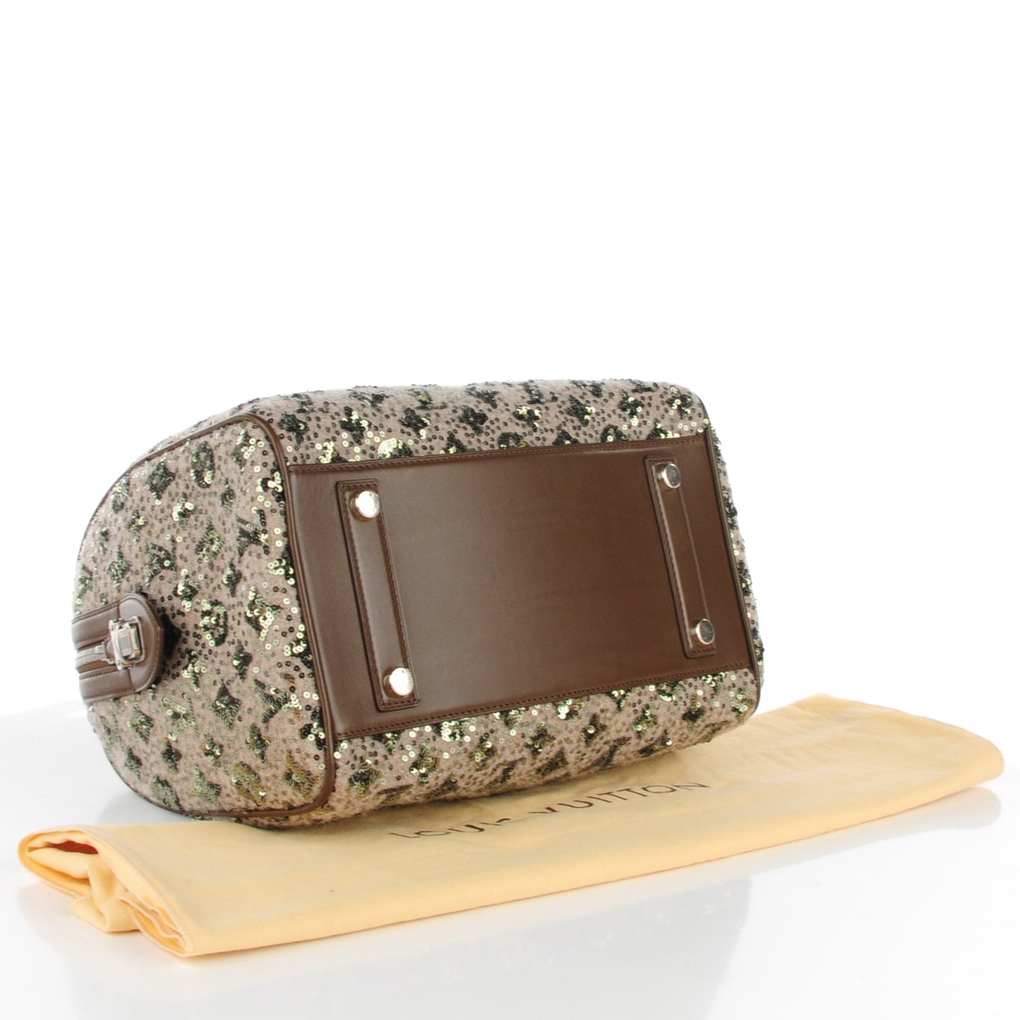 Sequin Monogram Sunshine Express Speedy Kaki