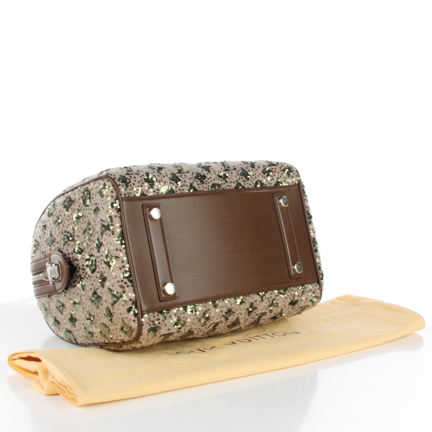 Louis Vuitton Sequin Monogram Sunshine Express Speedy Kaki 4 of 7