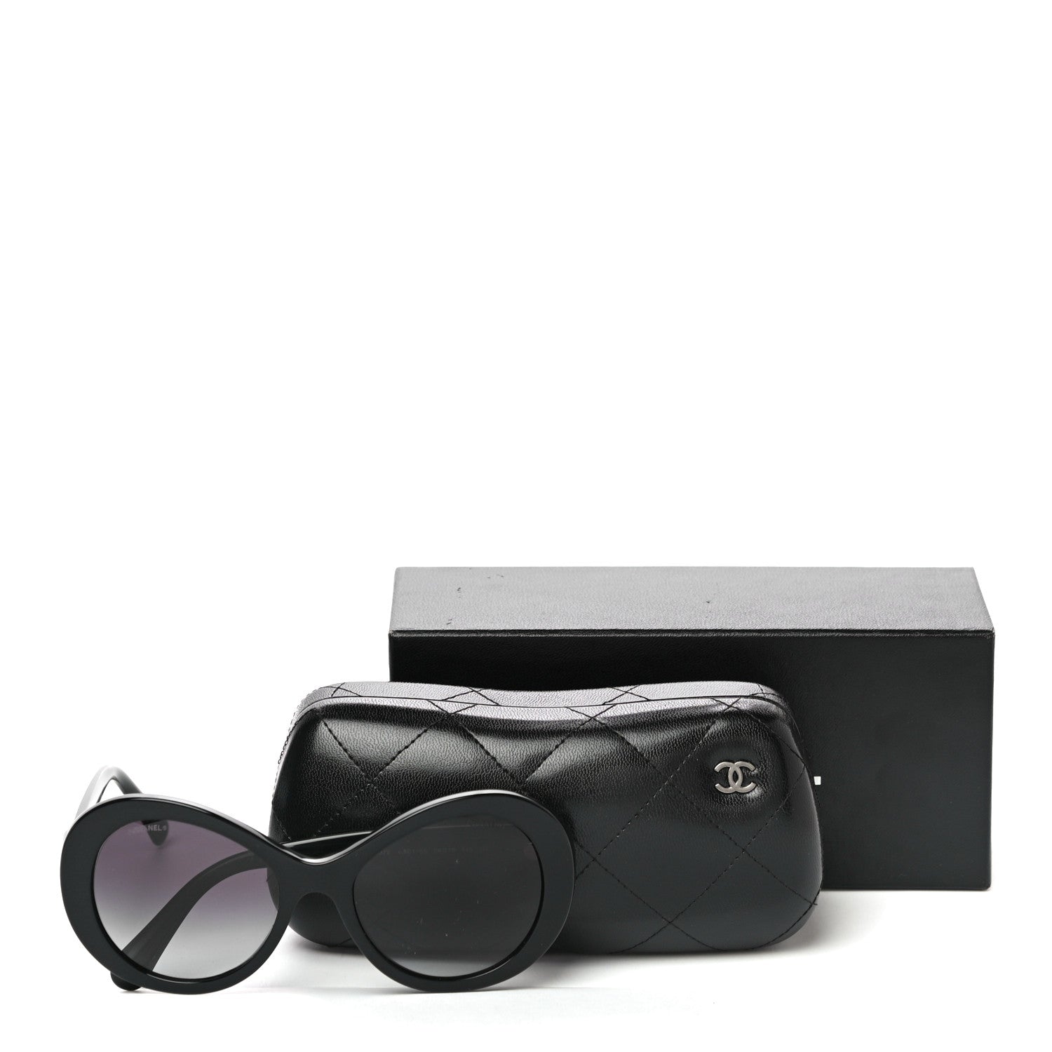 Chanel Oval CC Sunglasses 5372 Black 7 of 7