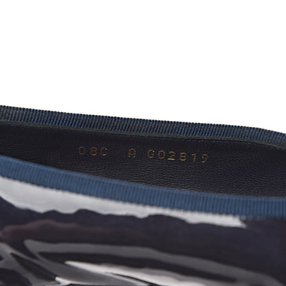 Chanel Patent CC Ballerina Flats 35 Navy 10 of 11