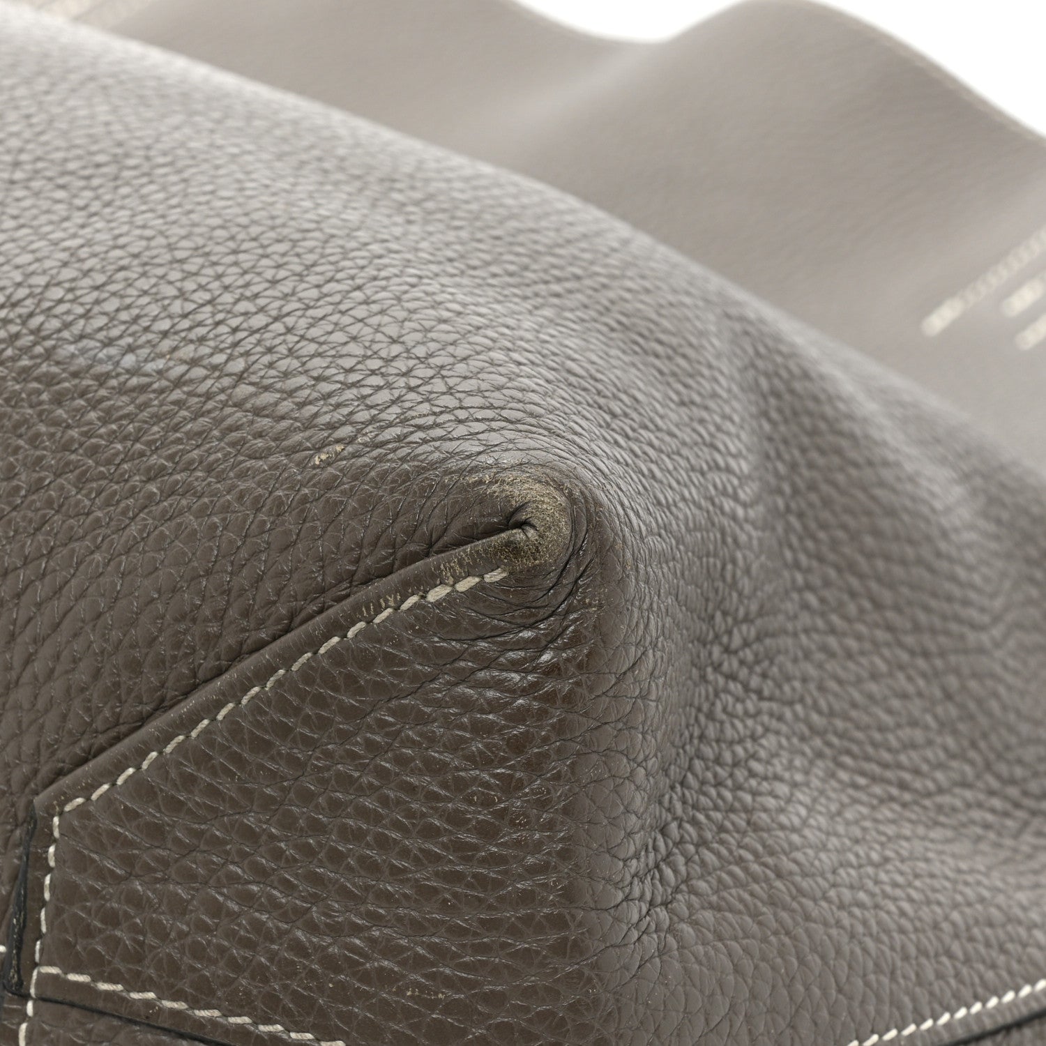 Hermes Taurillon Clemence Double Sens 45 Reversible Mykonos Etain Mykonos Etain 15 of 19