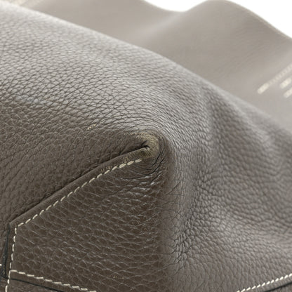 Hermes Taurillon Clemence Double Sens 45 Reversible Mykonos Etain Mykonos Etain 15 of 19