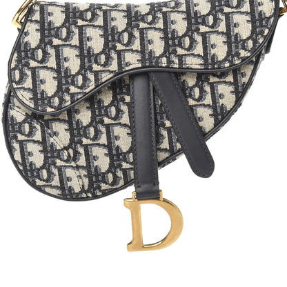 Christian Dior Oblique Mini Saddle Bag Blue 10 of 10