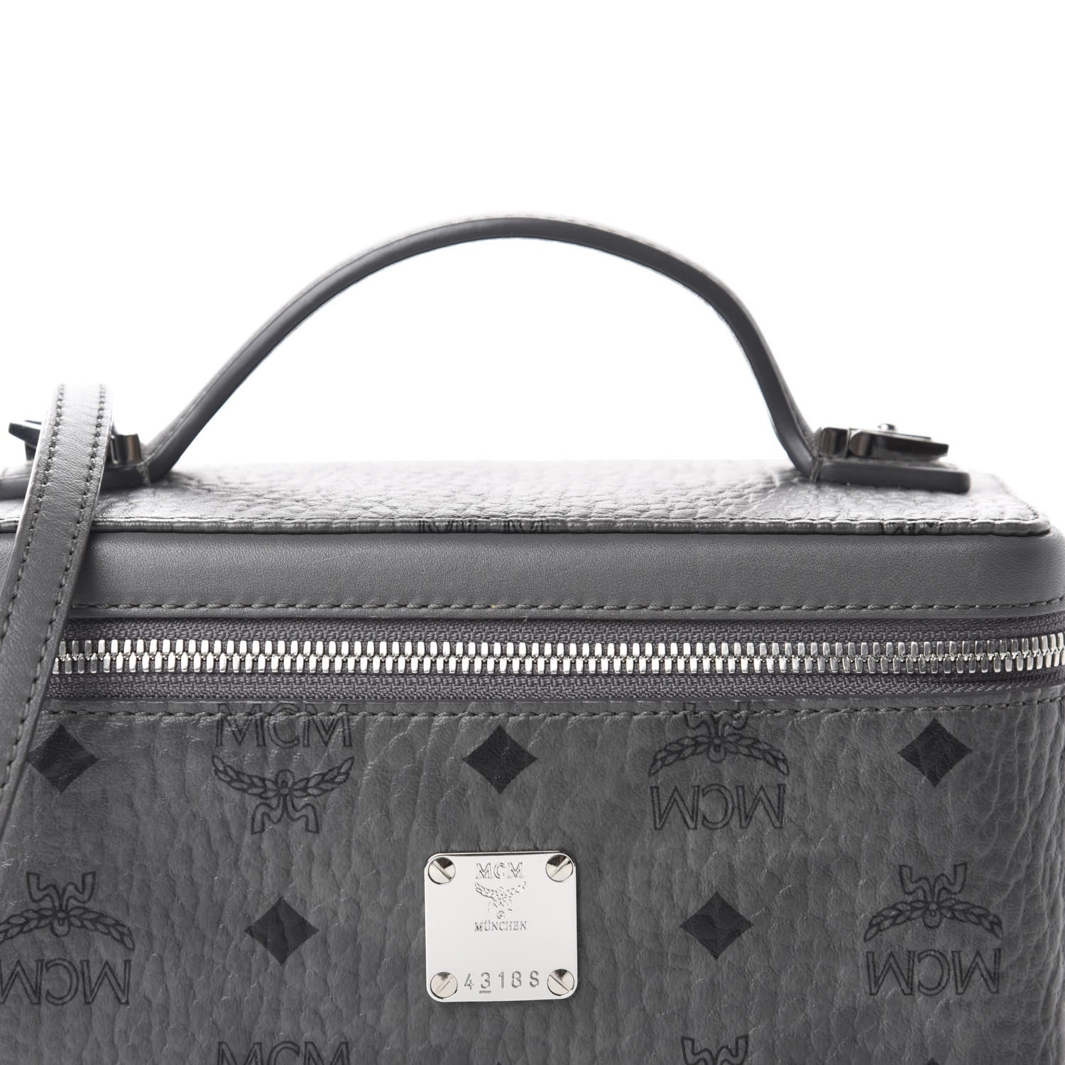 MCM Visetos Vanity Case Grey 11 of 11